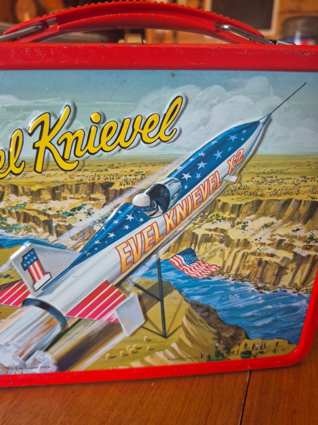 1974 evel knievel lunch box