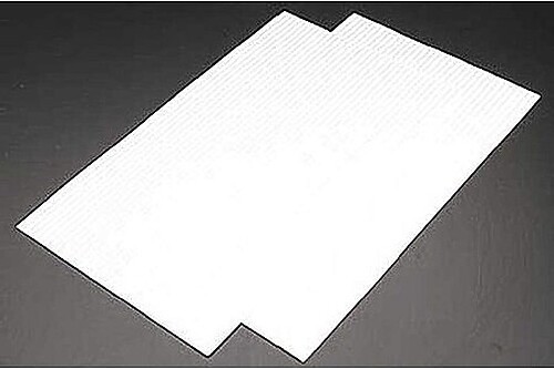 Plastruct Wood Planking Styrene sheet 1/8 (2) - Model Scratch Building Plastic