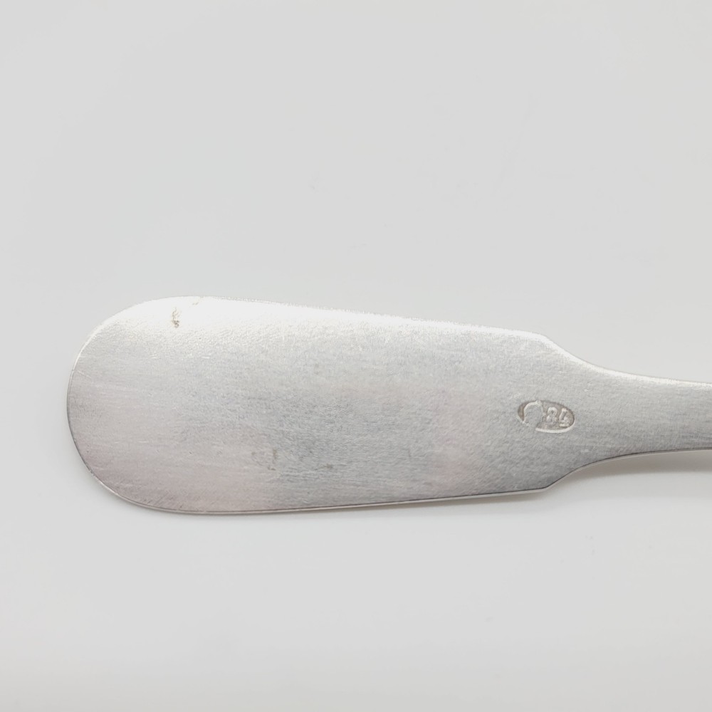 Antique Russian 84 Sterling Silver Tablespoon Monogram Tableware Flatware
