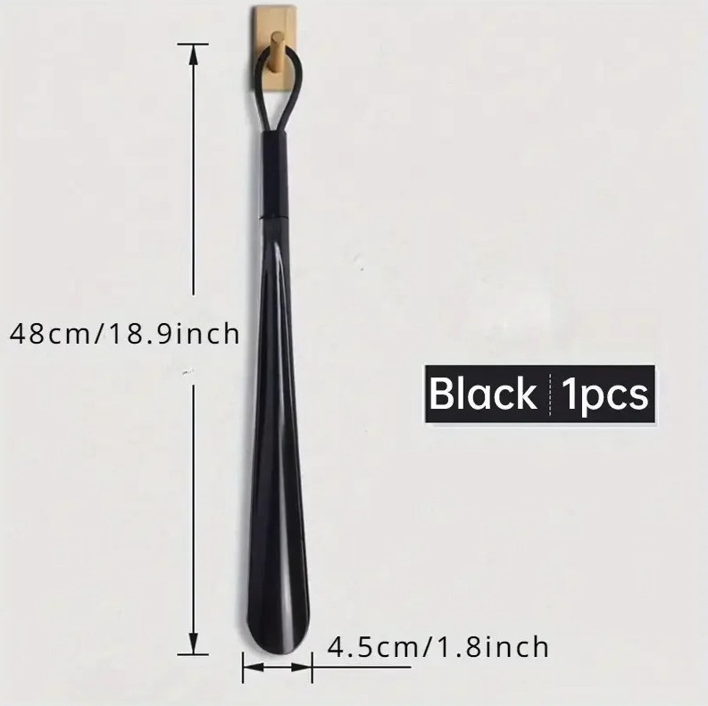 1pc Extra Long Flexible Shoe Horn: Durable Plastic Shoe Spoon Aid - NEW