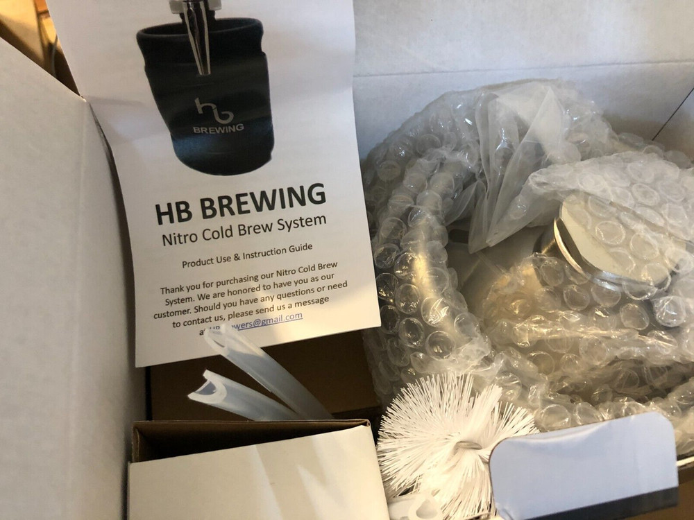 HB Brewing Nitro Cold Home Brew Coffee Maker 2.0L SILVER MINI KEG