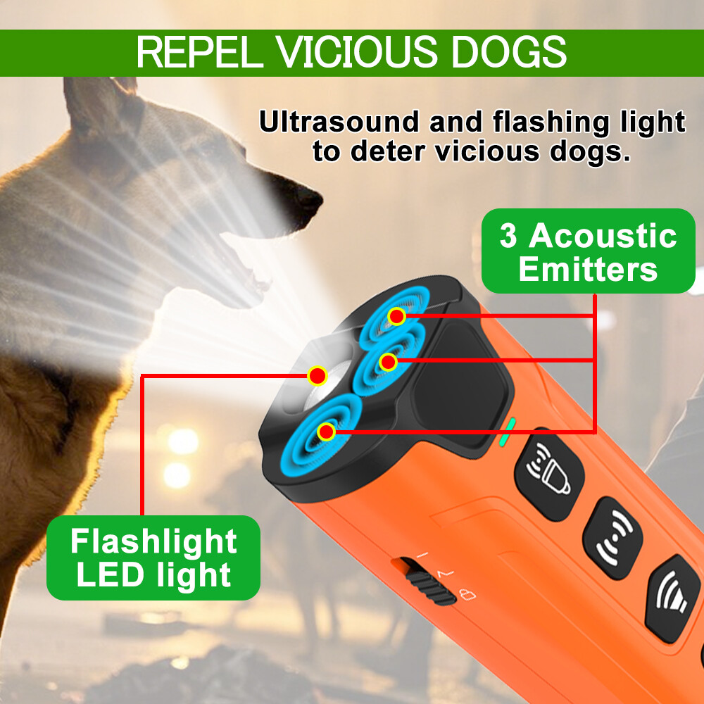 Dog Barking Deterrent Device Portable Ultrasonic Bark Control Repeller Silencer