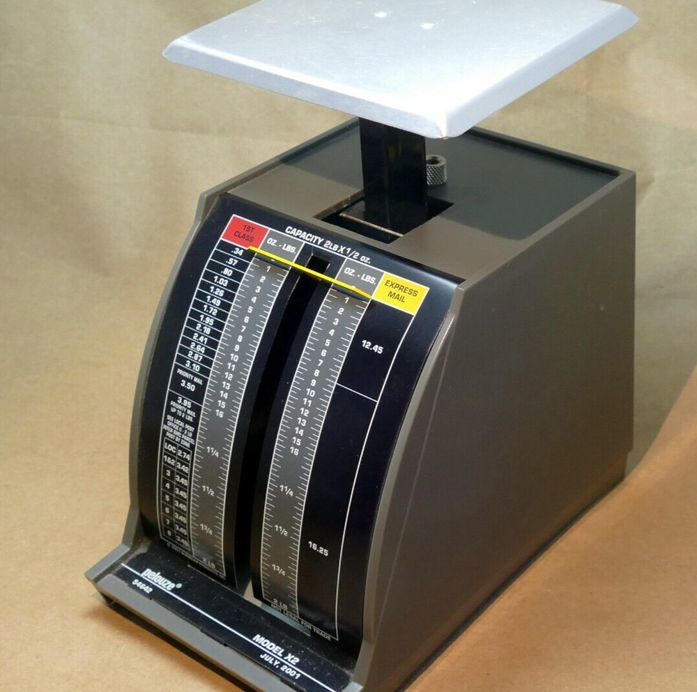 PELOUZE Model X2 Postal Scale~2 LB Capacity~ Gray Trim Kitchen - MINT
