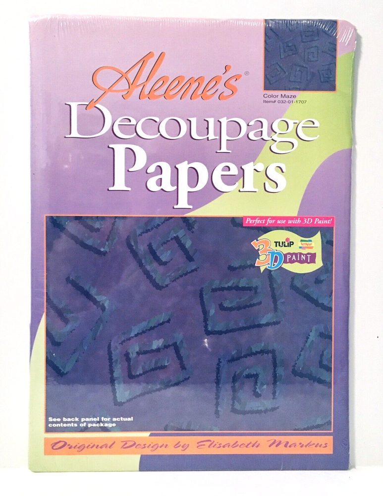 Aleene's Decoupage Papers - 6 Design Packs - E. Markus