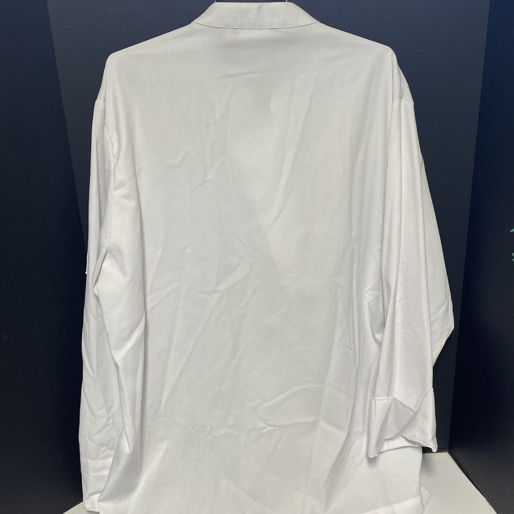 Chef Works Unisex Essential Plastic Button Le Mans Coat White Large Regular NEW