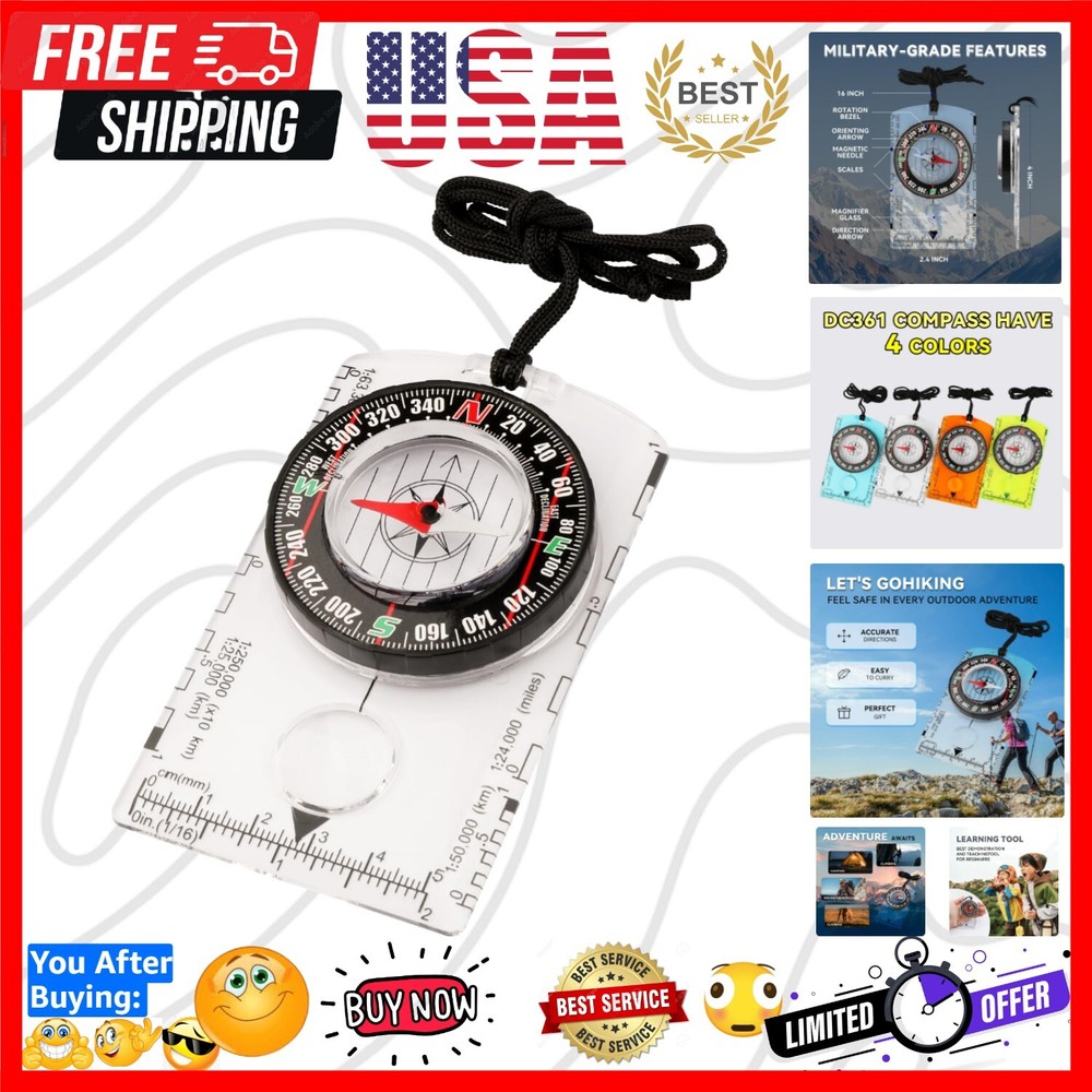 Educational Magnetic Compass for Young Explorers - Navigate with Confidence