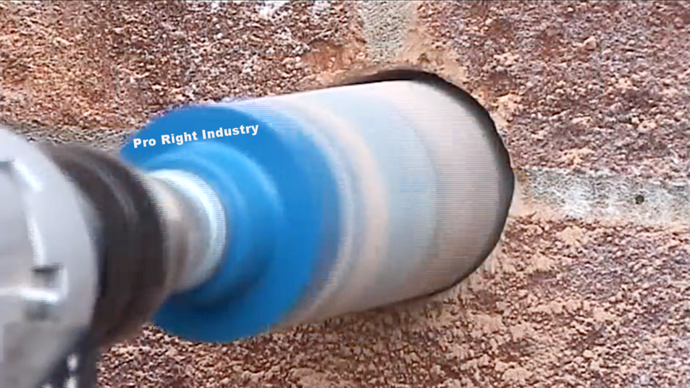 pool rail installing core bit 3.5'' - 3 1/2'' 10'' depth