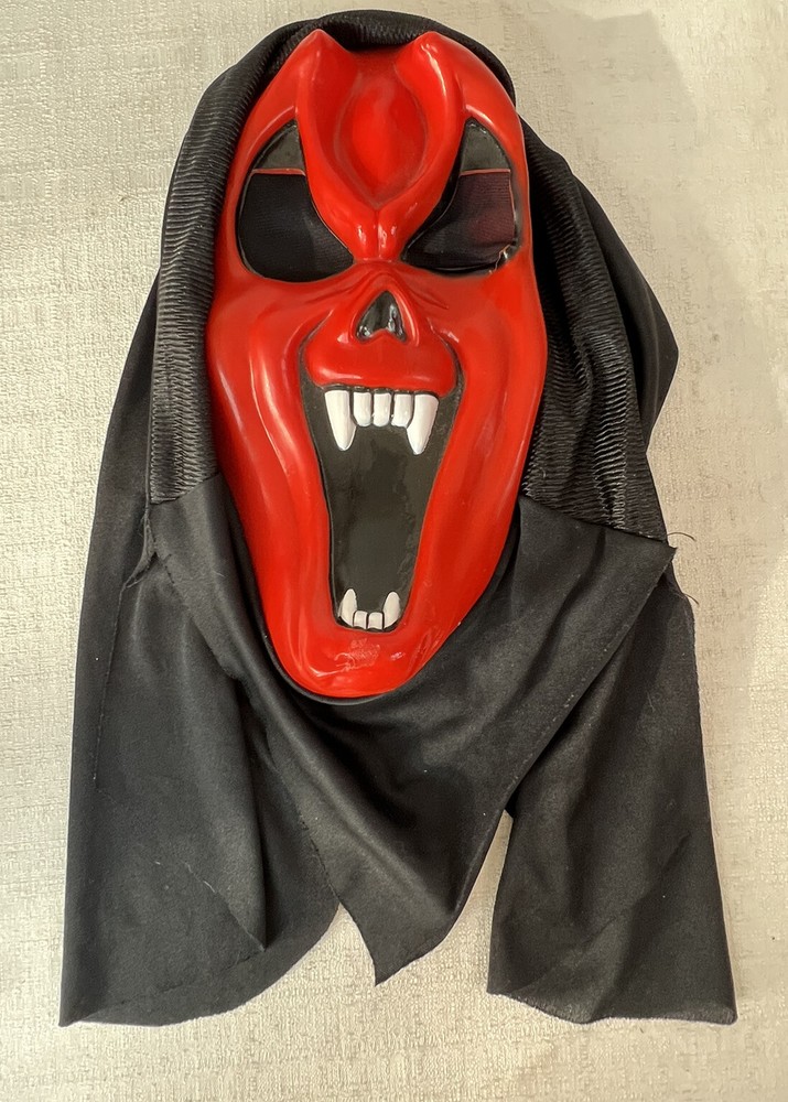 Vintage Red Devil Demon Ghostface Scream Mask Halloween Easter Unlimited