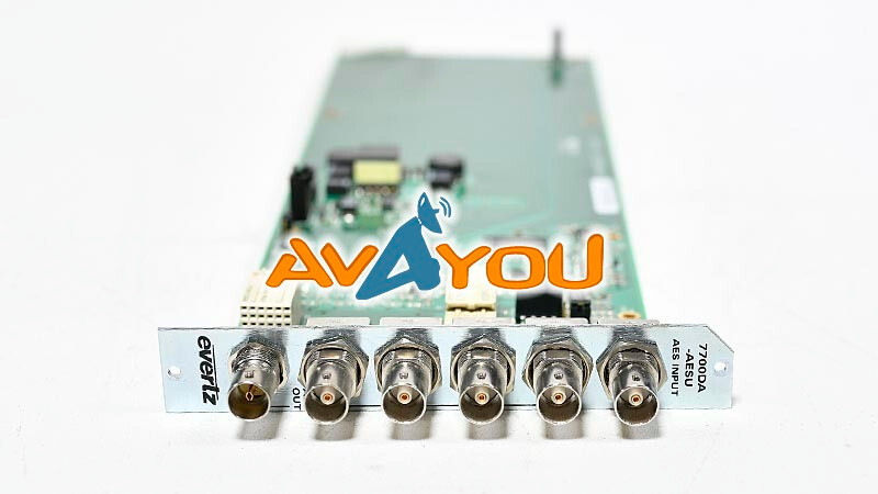 Evertz AES/EBU Distribution Amplifier DA 7700DA-AESU w/ Backplane +3RU