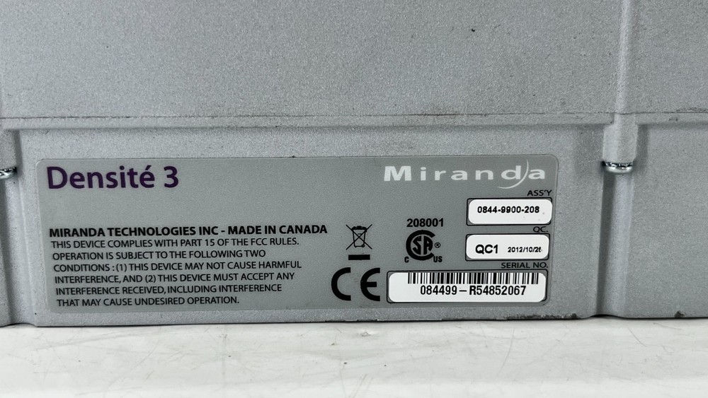 Miranda DENSITE 3 Housing Frame W/ POWERCORD