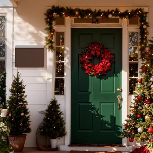 Wall-Mount Mailbox for Outside, Large Capacity Rust-Proof Mail Box with Brown