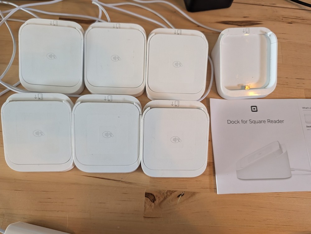 Square POS System Bundle - Untested - iPad Holder, Square Readers w/ Docks, Etc.