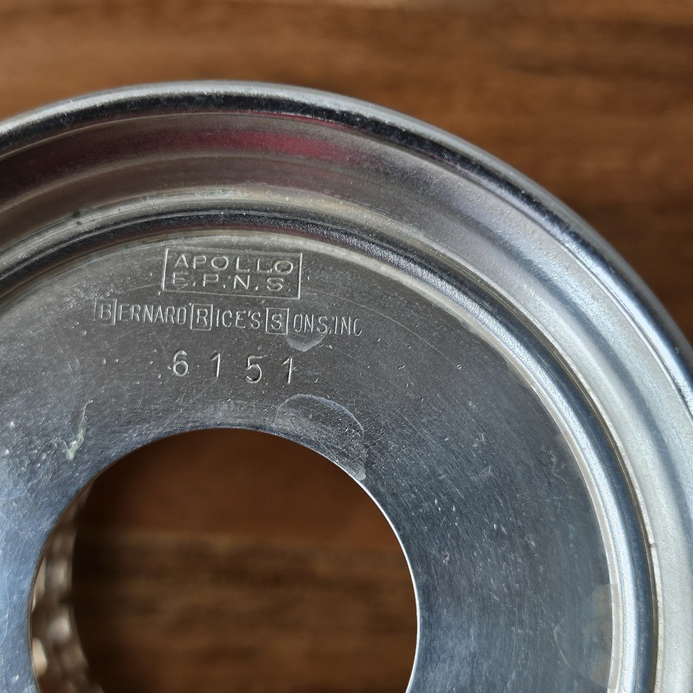 Bernard Rice's Sons Inc. Silver Plate Candle Holder Set 4" & 4.5" Tall