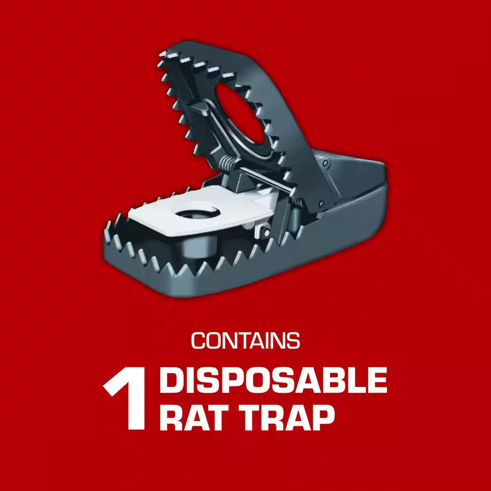 Secure-Kill Rat Trap, Features Aggressive Secure Catch Design to Trap and Kill,