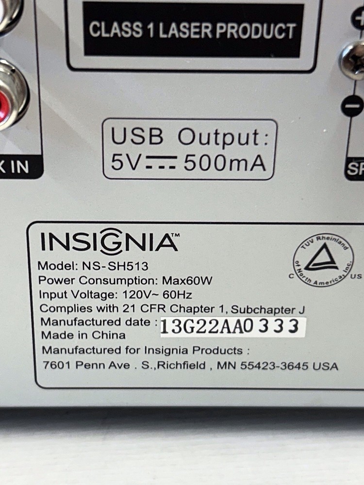 Insignia NS-SH513 Micro AM/FM Bluetooth CD Stereo System Tested