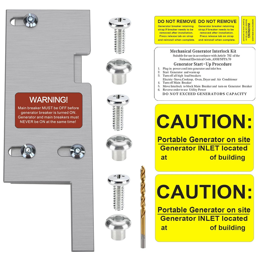 Generator Interlock Kit Compatibles with General Electric Vertical Main 150 or 2