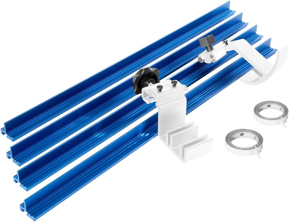 KMS8000 Aluminum Precision Trak and Stop Kit For Precise Repeatable Cutting Wood