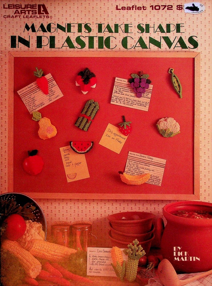 Magnets Take Place Plastic Canvas Patterns Projects By Leisure Arts