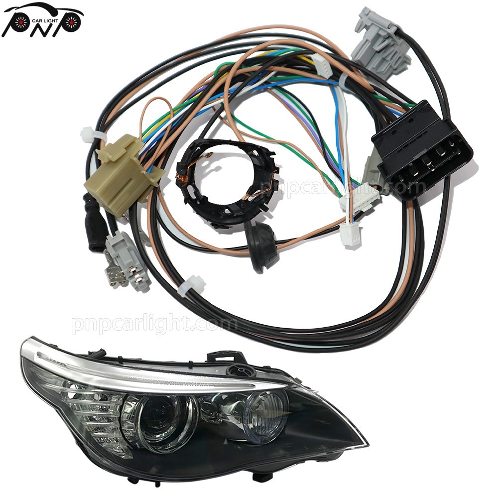 Pair for BMW 5' E60 LCI 2007-2010 AFS Xenon Headlight Internal Harness ECE