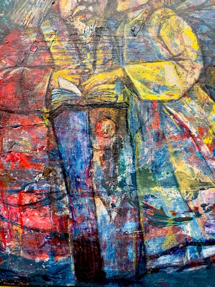 Original Russian Abstract Composition, Graphics, Postmodernism, Signed.
