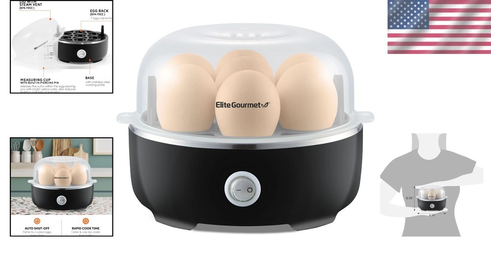 Automatic 7-Egg Cooker: Quick, Delicious & Consistent Egg Cooking Made Simple