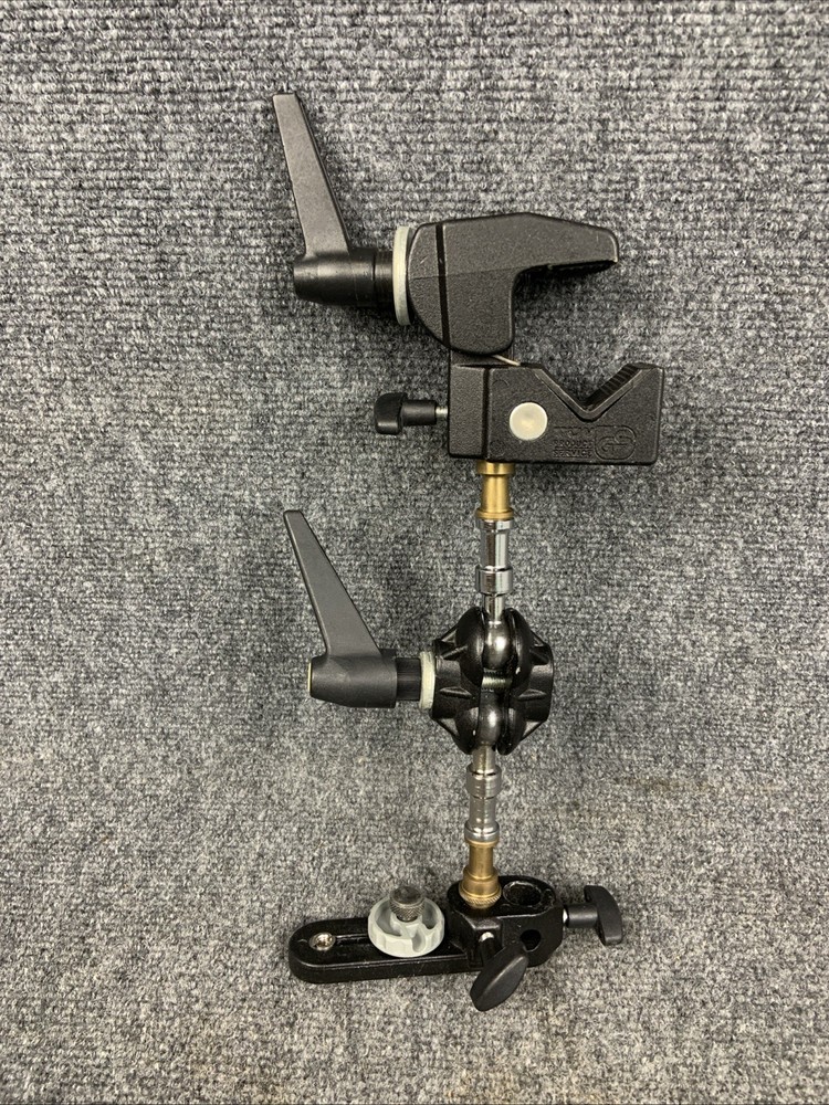 Manfrotto 035 Bogen 155 Double Ball Joint Head w/Camera Platform 2916 Mount EUC