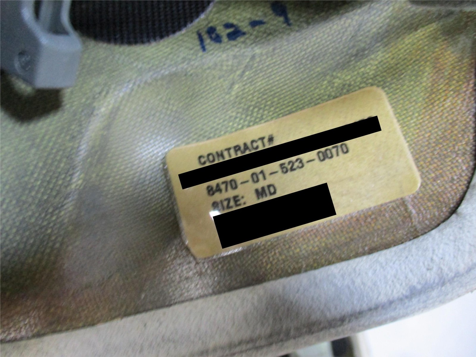 ACH Advanced Combat Helmet Size Medium Foliage Green w/ Pads Chinstrap Ballistic