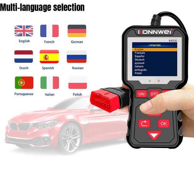 KONNWEI KW320 Automotive Fault Diagnosis Instrument scanner Code Reader