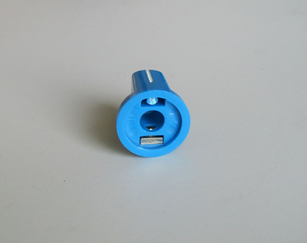 10x Guitar AMP Effect Pedal Knobs Davies 1510 Style Pointer Knob Set Screw Blue