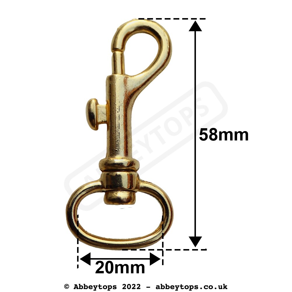 Brass Swivel Trigger Clip 58mm