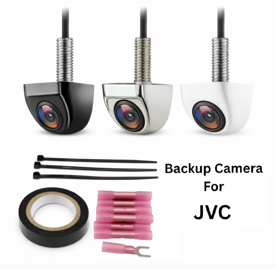 Rear View BackUp Camera For JVC KWV340BT KW-V340BT Black Silver White Kit