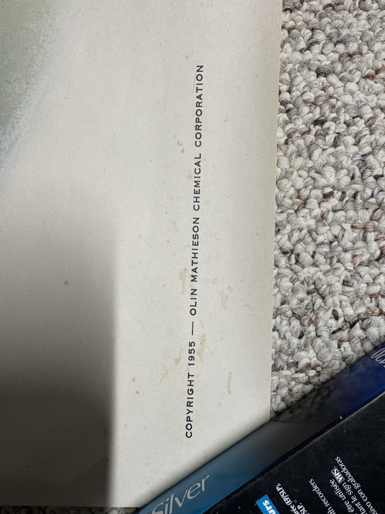 1955 Winchester Poster Rabbit-Flawed