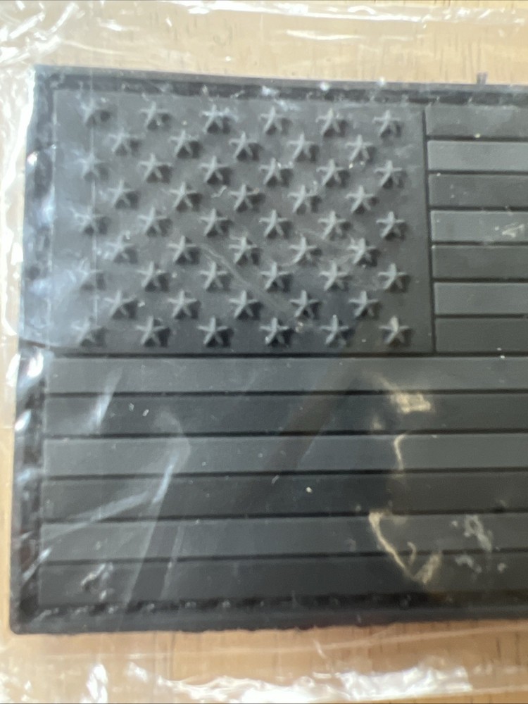 Black ACU Dark Subdued USA American Flag Morale Hook & Loop Patch