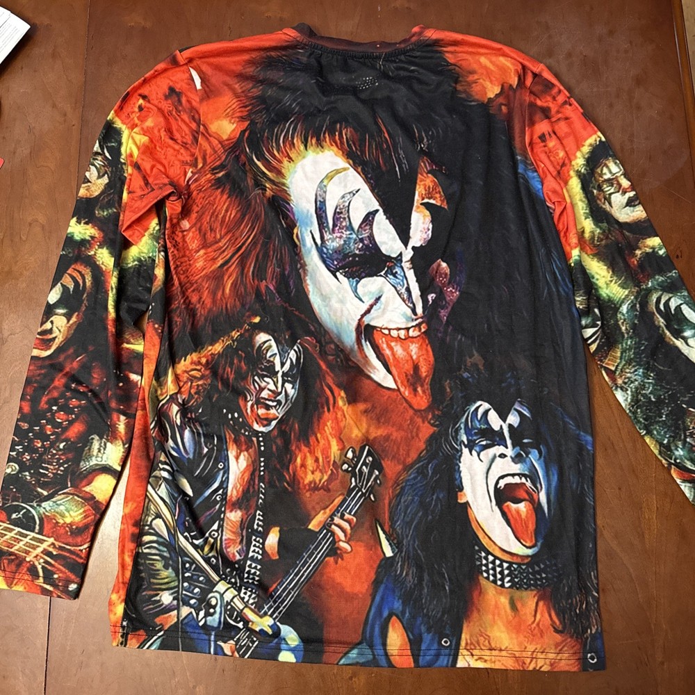 Long Sleeve KISS Band Shirt Size XL
