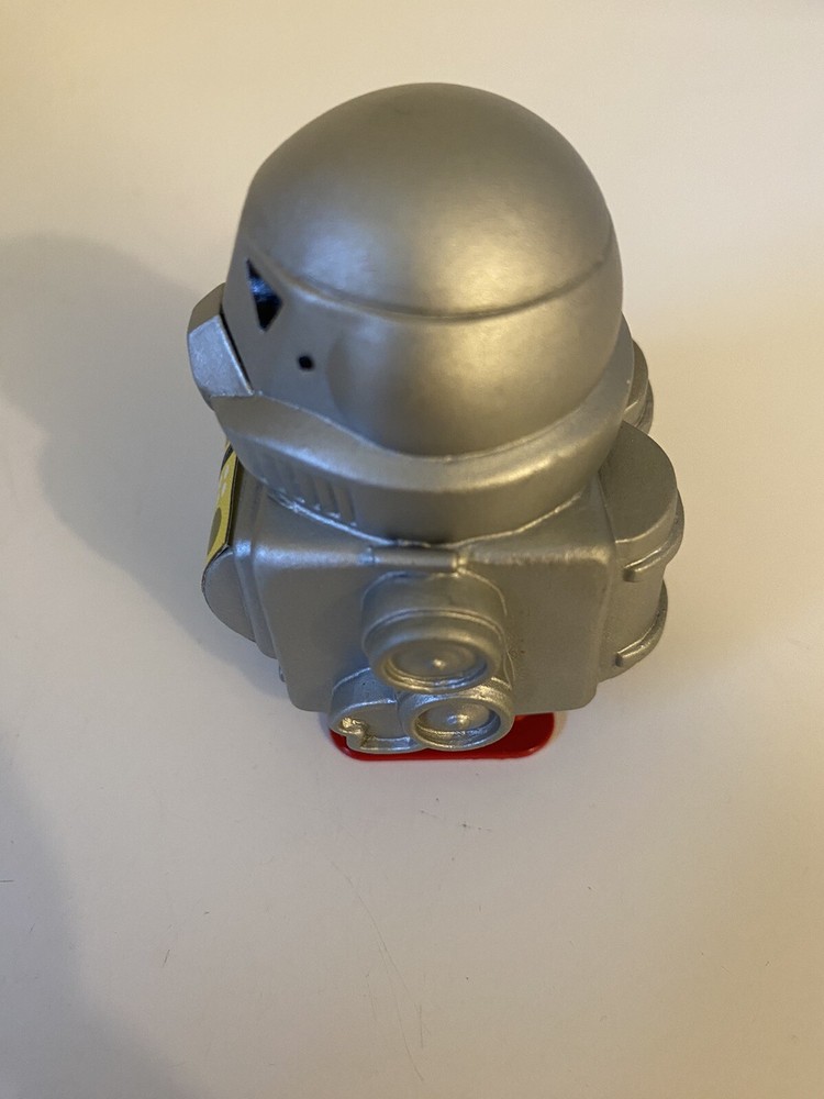 White Knob Wind-up 3" GALAXY WARRIOR Silver Robot Tomy