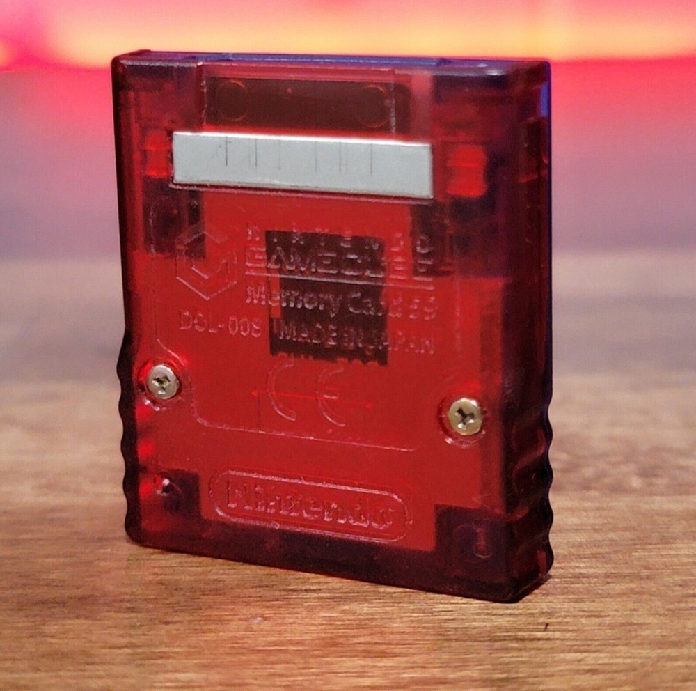 Official Nintendo GameCube Pokemon Box Ruby & Sapphire Memory Card 59 Block