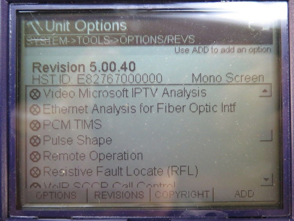 JDSU Acterna HST-3000 SIM T1 Ethernet / Optical Tester w/ Soft Case