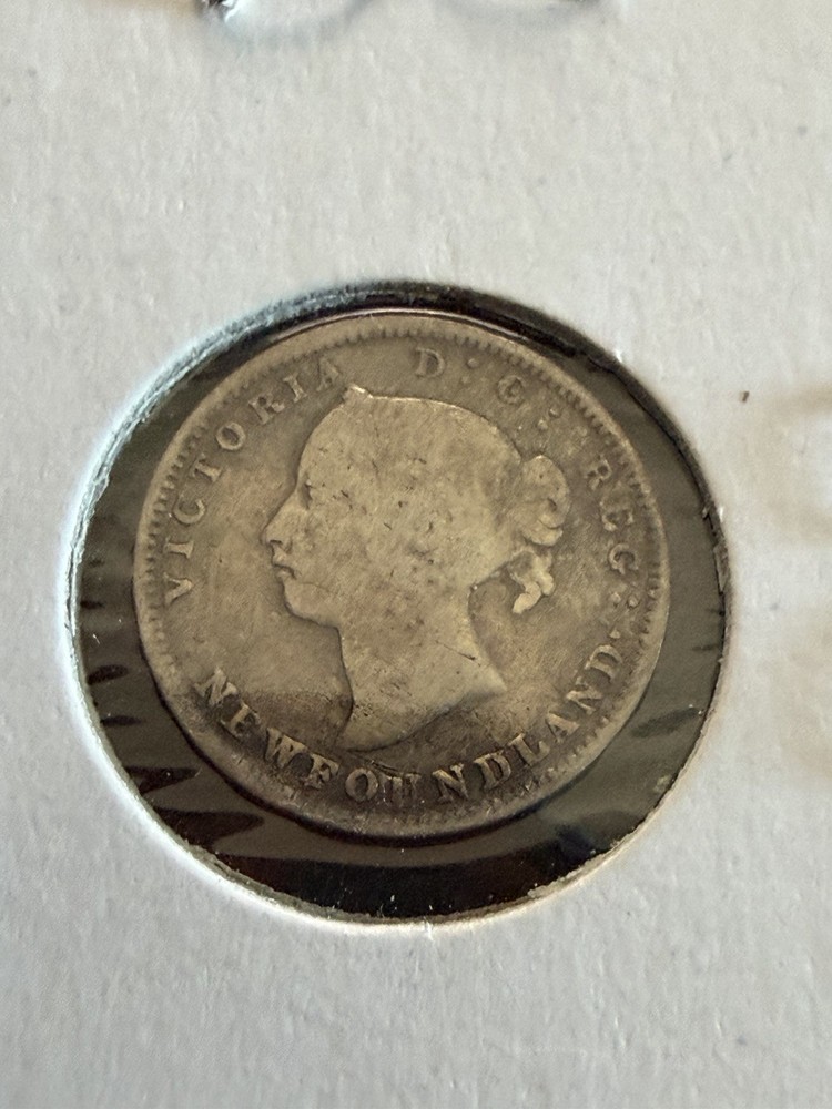 1894 Newfoundland 5 Cents Silver Nice Grade