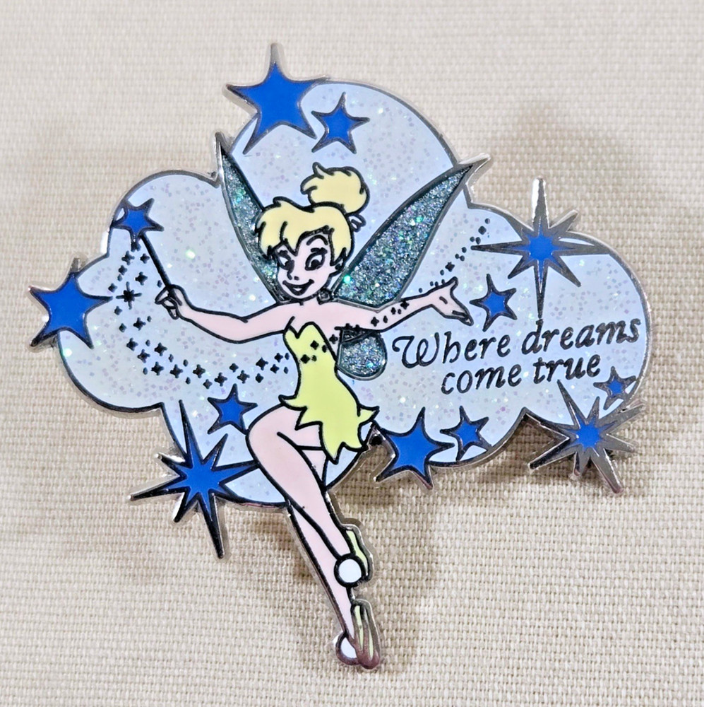 Disney Pin Tinker Bell Where Dreams Come True Exclusive Pixie Dust Pin Authentic