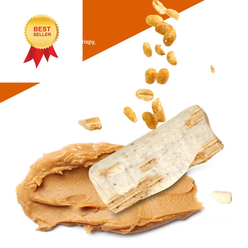 Peanut Butter Bars Candy - 1 Pound (Approx 60 Pieces), Medium, White