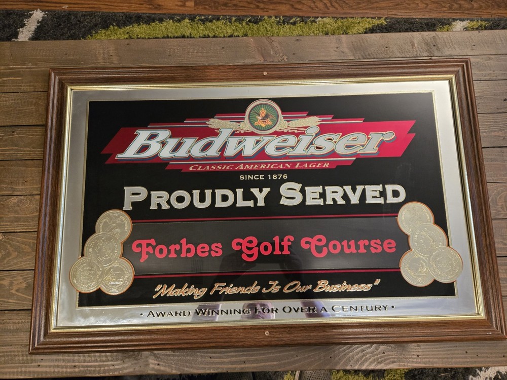 Budweiser Bar Sign "Proudly Served" & CUSTOMIZABLE