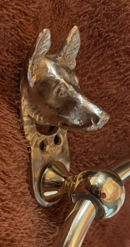GERMAN SHEPHERD, GSD Bronze Towel Ring!