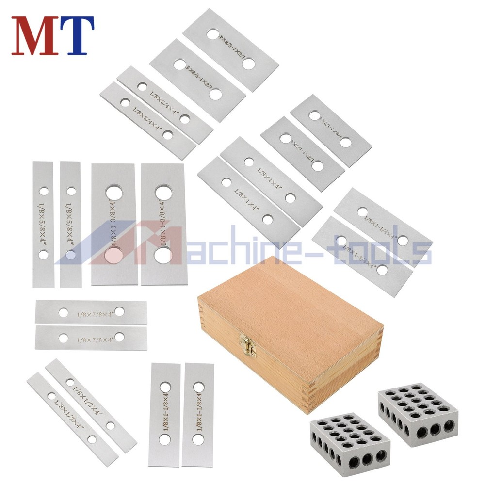 1/8" x 4" 10-Pair Precision Parallel Set Including 1-2-3 Blocks