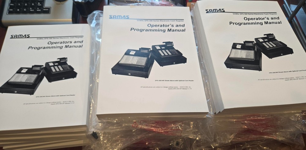 Sam4s SPS-300 Cash Register Owners/Programming Manual