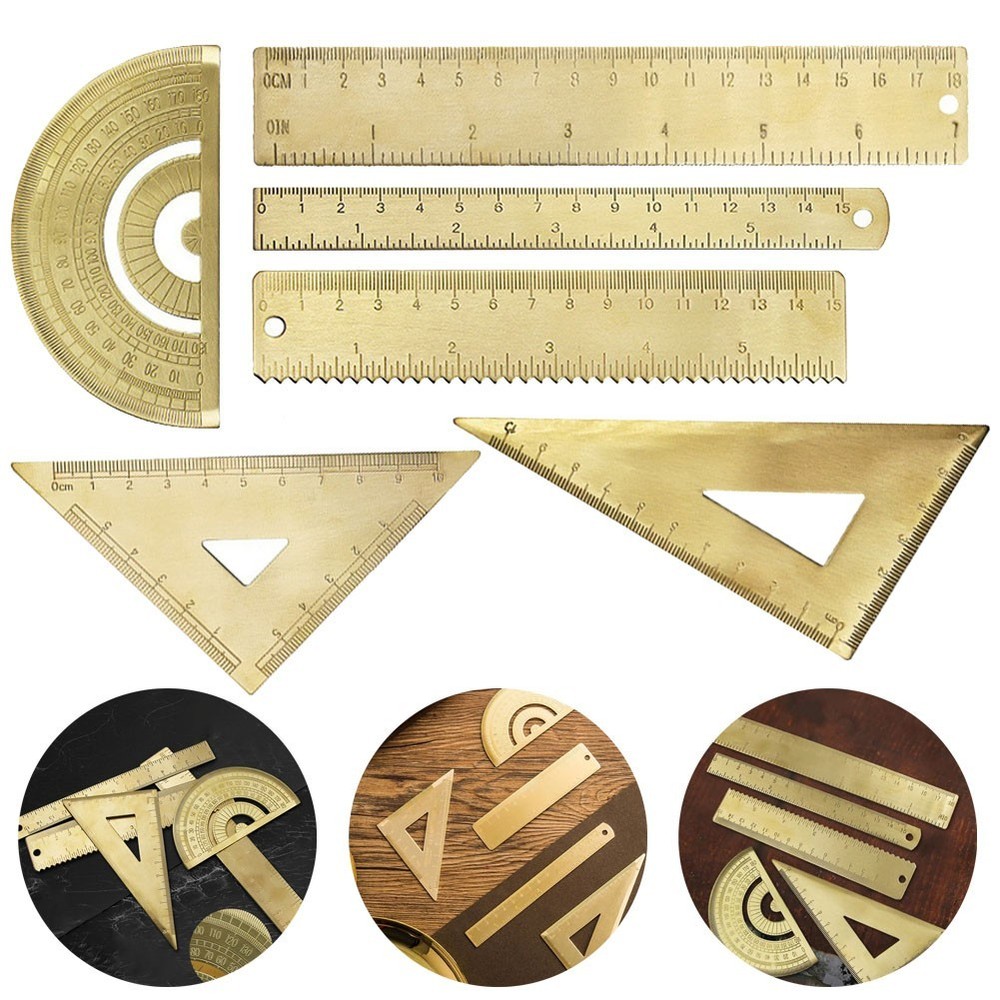 Brass Ruler Measuring Measure Portable Measuring Tools Ruler Tools Brass