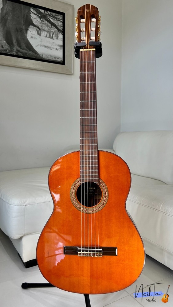 Products Yamaha G-180A Custom Electric Classical Guitar 1973 - SOLID CEDAR TOP