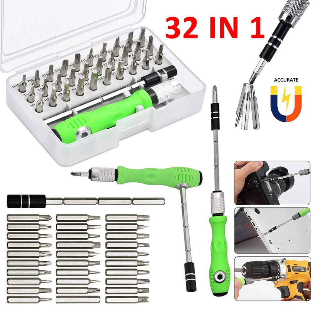 32 in 1 Precision Screwdriver Set Mini Magnetic Screwdriver Set Maintenance Tool