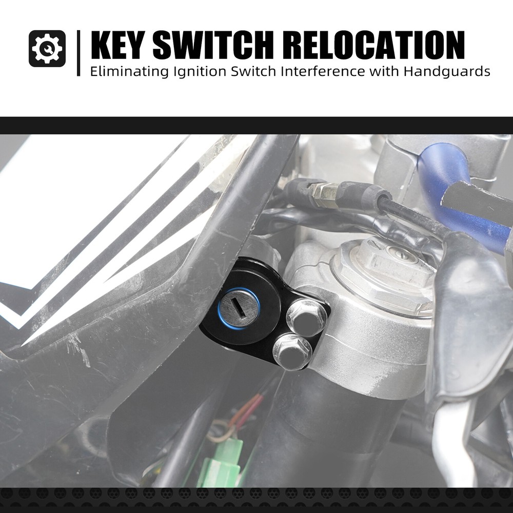 For Suzuki DRZ400SM 2005-2024 NICECNC Key Ignition Switch Relocation Bracket