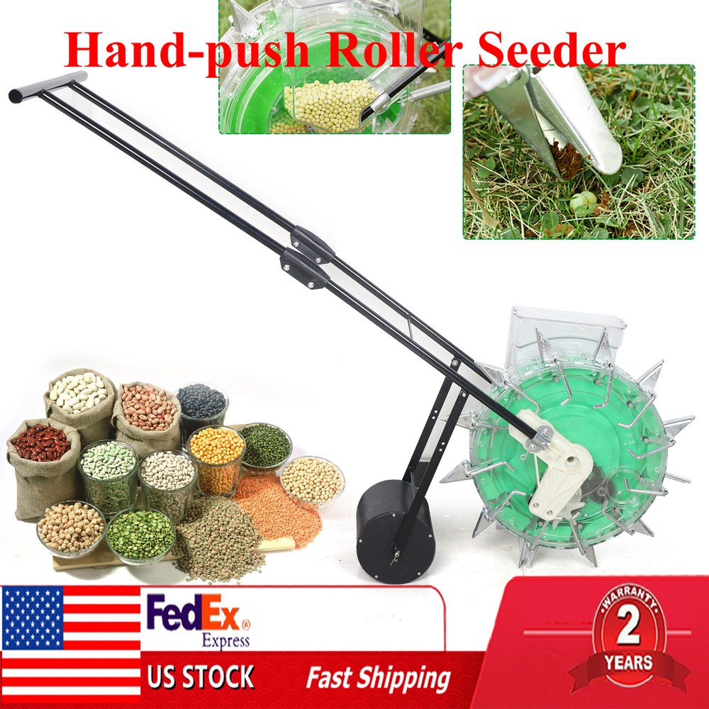 Hand-push Roller Seeder Peanut Corn Fertilizer Applicator Manual Seeding Tool