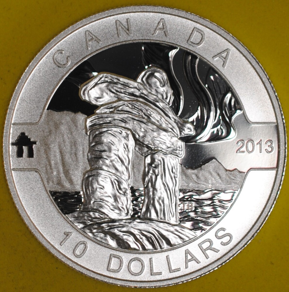 2013 Canada 10 Dollars BU INUKSHUK
